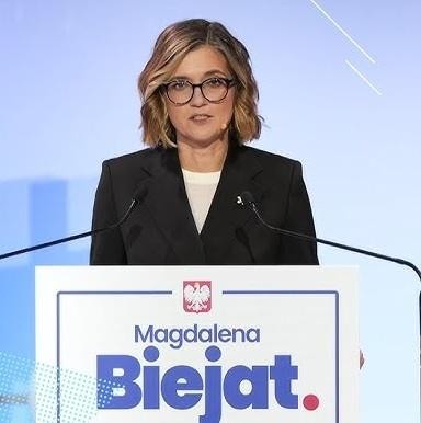 Grafika symbolizująca zaangażowanie Magdaleny Biejat w prawa społeczne, równość i sprawiedliwość.